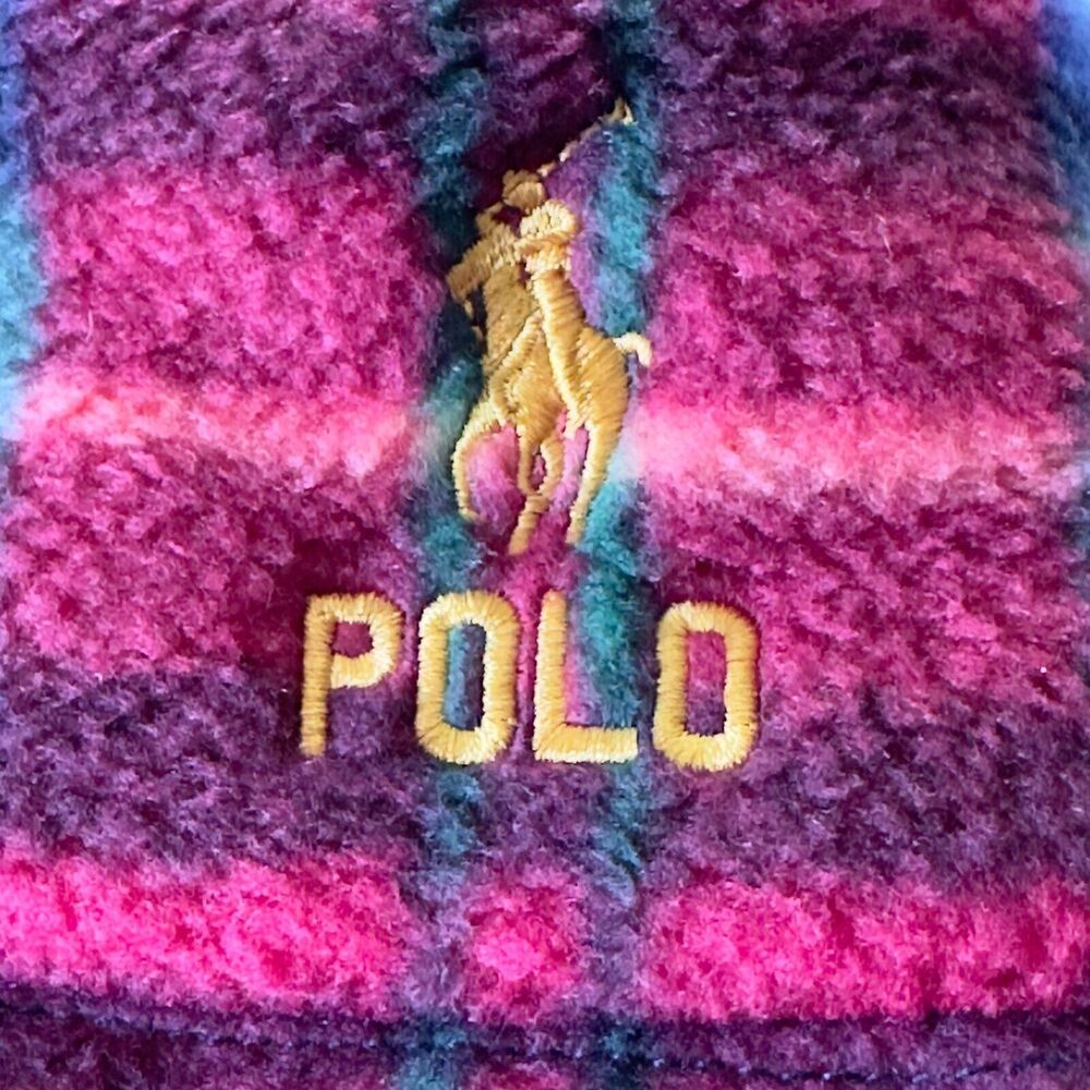 POLO RALPH LAUREN Men's Hat S/M Plaid Fleece Bucket HAT NWT - Picture 4 of 8